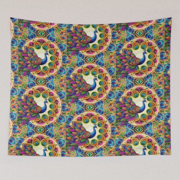 Item preview, Mandala Bright Peacock  designed and sold by Mywaymylife.