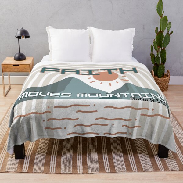 Item preview, Faith Moves Mountains – Matthew 17:20 | Christian Bible Verse designed and sold by Ausra789.