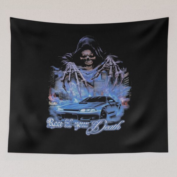 Item preview, Race Til Your Death Grim Reaper Street Racing Halloween designed and sold by thundergearshop.