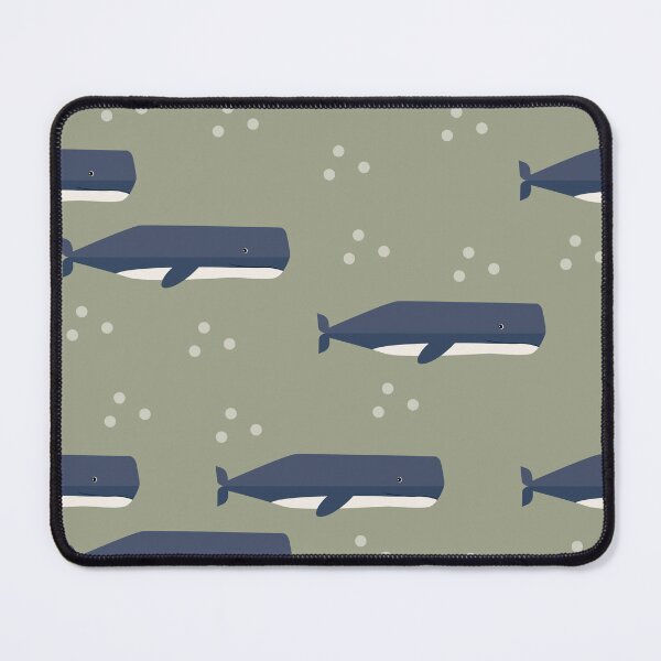 Item preview, Sperm whales on green designed and sold by reneesillus.