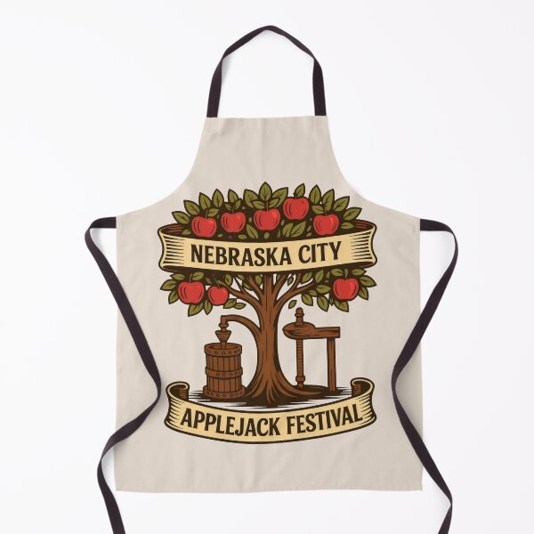 Item preview, Apple Tree and Press – Nebraska City Applejack Festival Emblem designed and sold by SplashTastic.