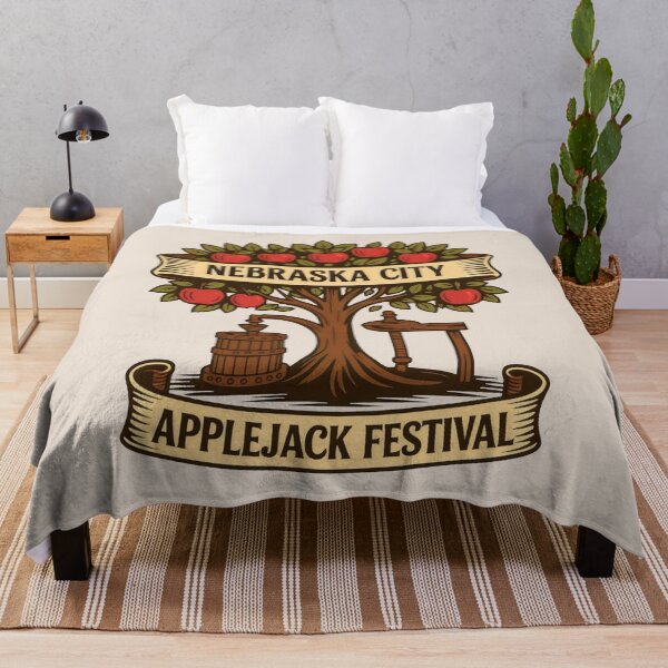 Item preview, Apple Tree and Press – Nebraska City Applejack Festival Emblem designed and sold by SplashTastic.