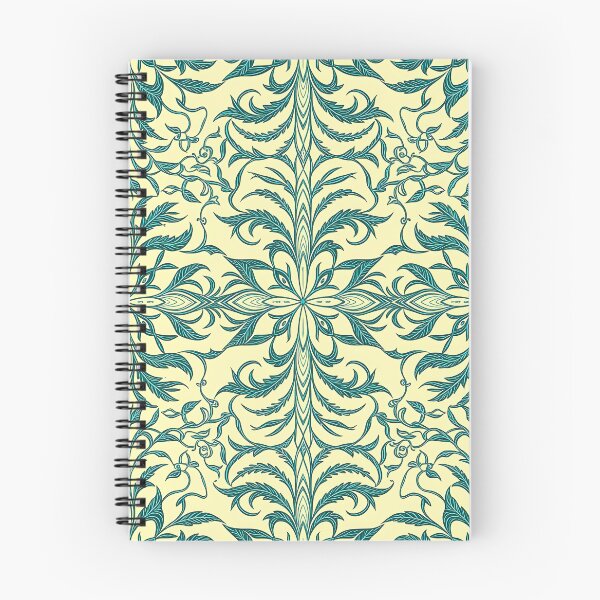 Item preview, Blue, Flowers & Leaves, Abstract Artistic Stylize, Symmetrical Repeated Texture Pattern (image size 8320x12480) designed and sold by Digital-Davinci.