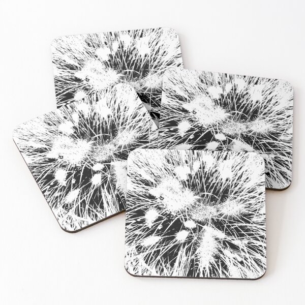 Item preview, Ornamental Grass Stalks Pattern - Overexposed contrast Black and white designed and sold by Dryft7.