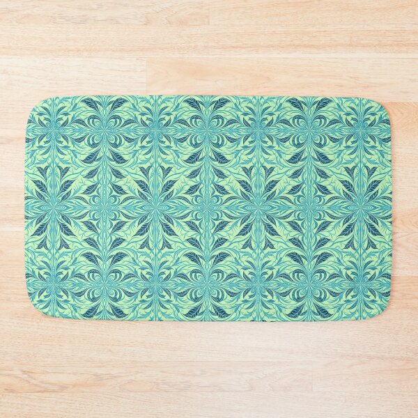 Item preview, Blue, Flowers & Leaves, Abstract Artistic Stylize, Symmetrical Repeated Texture Pattern (image size 8320x12480) designed and sold by Digital-Davinci.