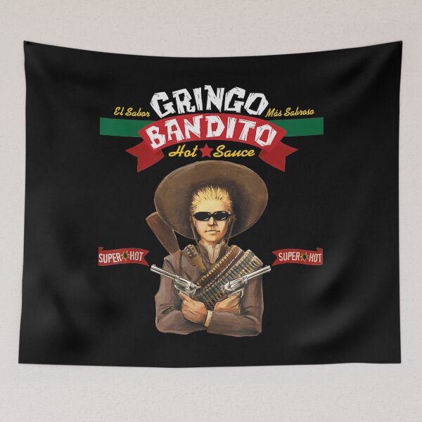 Item preview, El Sabor Mexican Outfits Gringo Art Bandito Hot Sauces designed and sold by svipwtdko12.