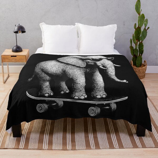 Item preview, Skateboarder Elephant with Sunglasses Animal Skater Wild Retro Graphic designed and sold by MOHAMED FRASER.