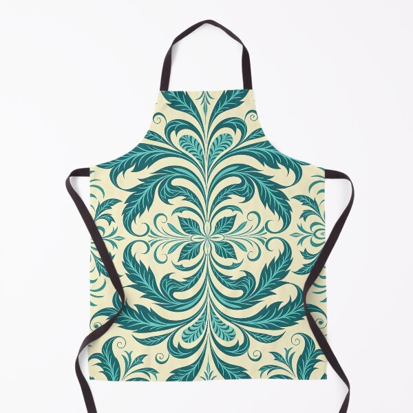 Item preview, Blue, Flowers & Leaves, Abstract Artistic Stylize, Symmetrical Repeated Texture Pattern (image size 8320x12480) designed and sold by Digital-Davinci.