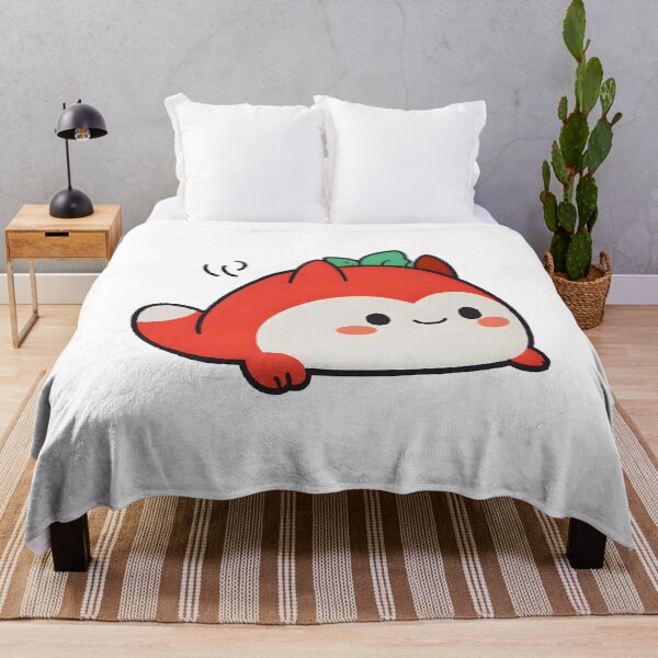 Item preview, Kawaii Red Vegetable Creature - Cute Anime-Style Character with Blushy Cheeks designed and sold by OsasChild.