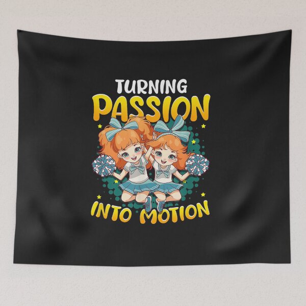 Item preview, Turning Passion Into Motion School Spirit Cheerleading  designed and sold by SchowalterWalla.