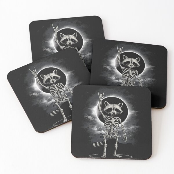 Item preview, Universes Raccoon Music Halloween Art Raccoon Rock for Men Women designed and sold by MOHAMED FRASER.