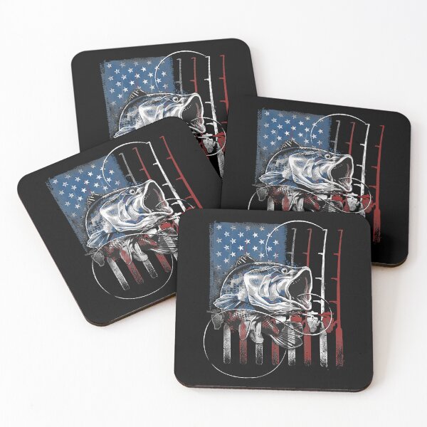 Artikelvorschau, Fishing American Flag Vintage Tshirt USA Bass Fisherman Gift entworfen und verkauft von traceyk3cch.