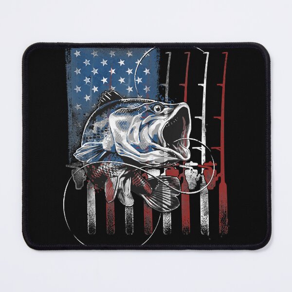 Item preview, Fishing American Flag Vintage Tshirt USA Bass Fisherman Gift designed and sold by traceyk3cch.