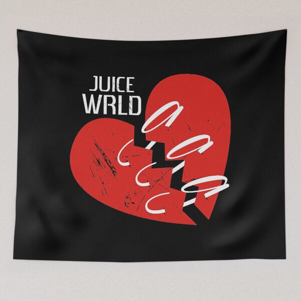 Item preview, Juice WRLD Broken Heart Red Halo Emo Rap Aesthetic designed and sold by dragonmaid269.