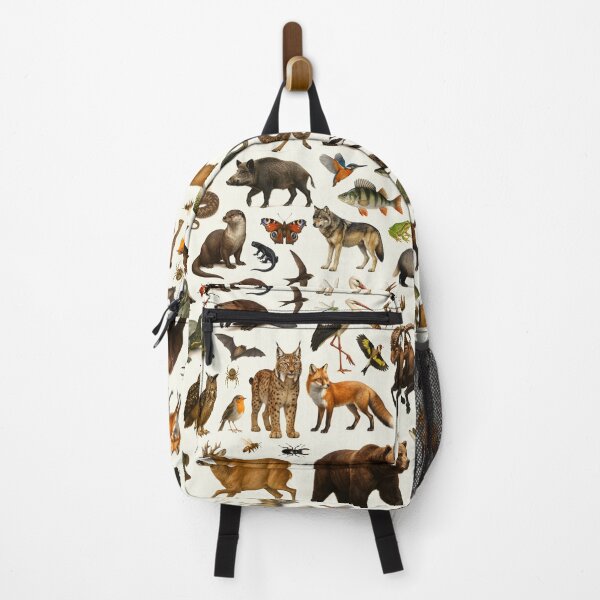 Item preview, Animals of Central Europe Retro Illustration Wildlife Chart designed and sold by kakarikihill.