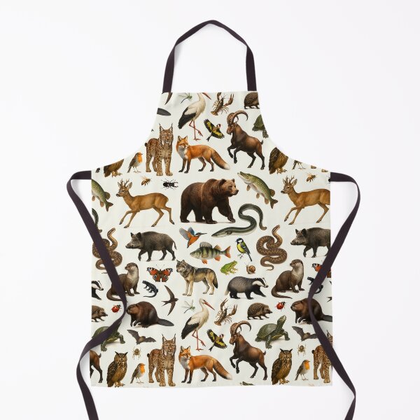 Item preview, Animals of Central Europe Retro Illustration Wildlife Chart designed and sold by kakarikihill.