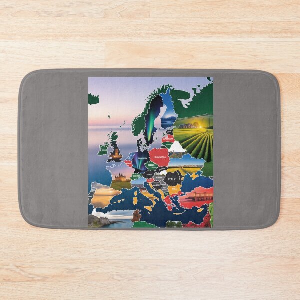 Item preview, Scenic Europe Map – Travel & Landscape Art designed and sold by Right-UR.