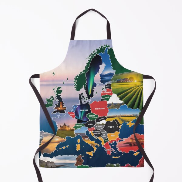 Item preview, Scenic Europe Map – Travel & Landscape Art designed and sold by Right-UR.