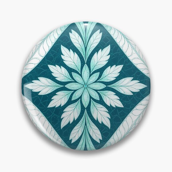 Item preview, Blue, Flowers & Leaves, Abstract Artistic Stylize, Symmetrical Repeated Texture Pattern (image size 8320x12480) designed and sold by Digital-Davinci.