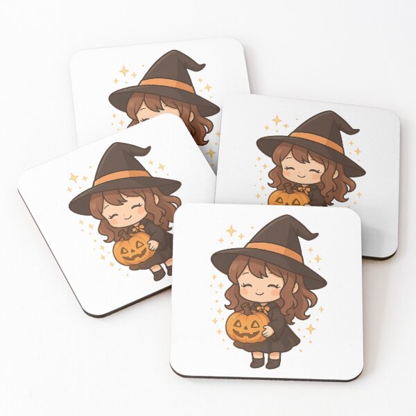 Item preview, Chibi Pumpkin Witch – Cute Halloween Design designed and sold by Creative Merchandise .