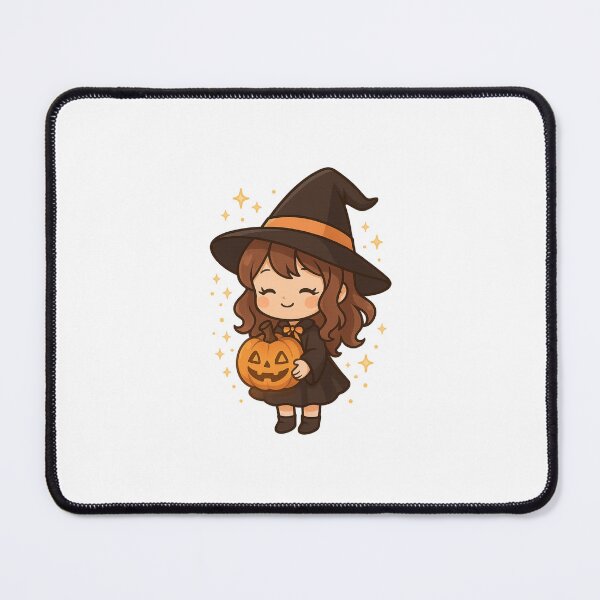 Item preview, Chibi Pumpkin Witch – Cute Halloween Design designed and sold by Creative Merchandise .
