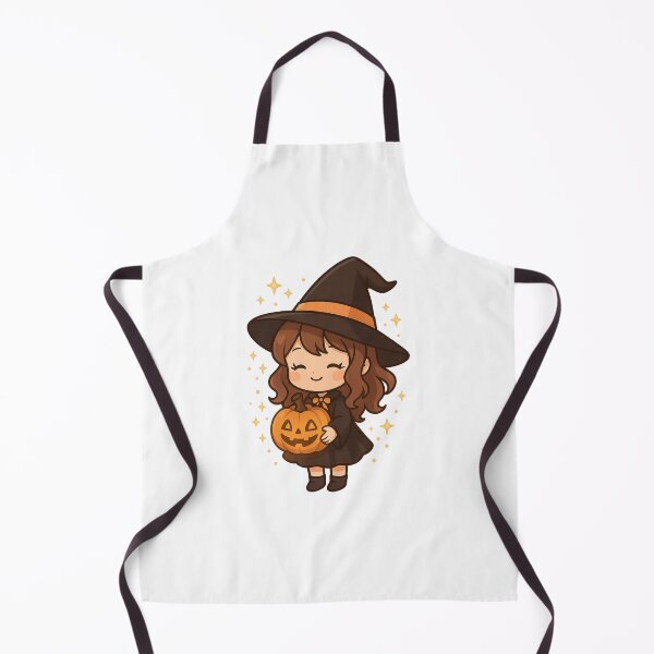 Item preview, Chibi Pumpkin Witch – Cute Halloween Design designed and sold by Creative Merchandise .