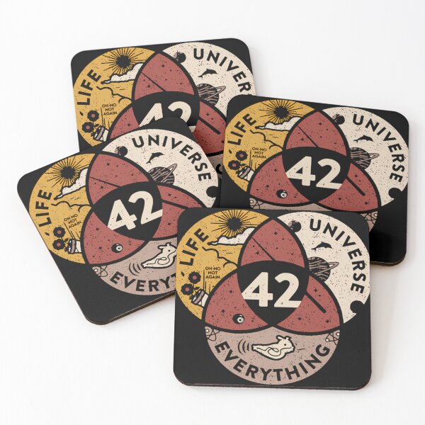 Item preview,  42 The Answer To Life The Universe And Everything Hitchhikers Guide To The Galaxy 42 The Answer Gift designed and sold by CLEAMMATHEWS.