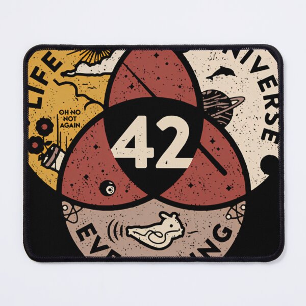 Item preview, 42 The Answer To Life The Universe And Everything Hitchhikers Guide To The Galaxy 42 The Answer Gift designed and sold by CLEAMMATHEWS.
