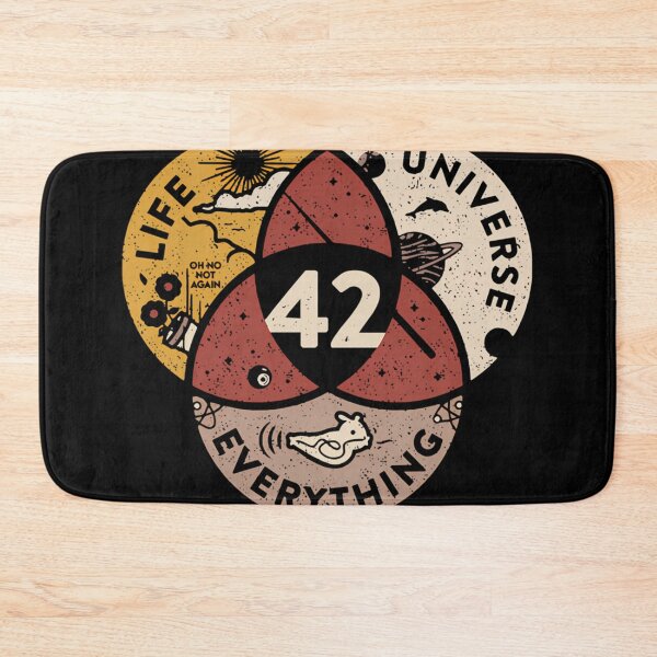 Item preview,  42 The Answer To Life The Universe And Everything Hitchhikers Guide To The Galaxy 42 The Answer Gift designed and sold by CLEAMMATHEWS.