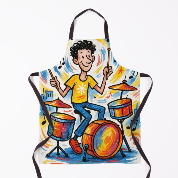 Item preview, Ruskov Playing Drums - Surreal Street Cartoon | Playing Drums designed and sold by KARTICK DUTTA.