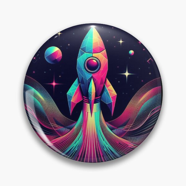 Item preview, Colorful geometric rocket  designed and sold by Dogandesighn.