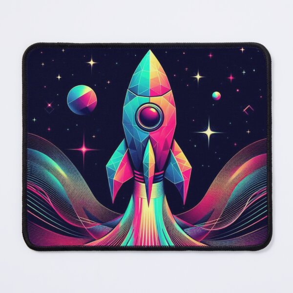 Item preview, Colorful geometric rocket  designed and sold by Dogandesighn.