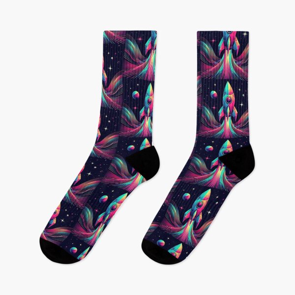 Item preview, Colorful geometric rocket  designed and sold by Dogandesighn.