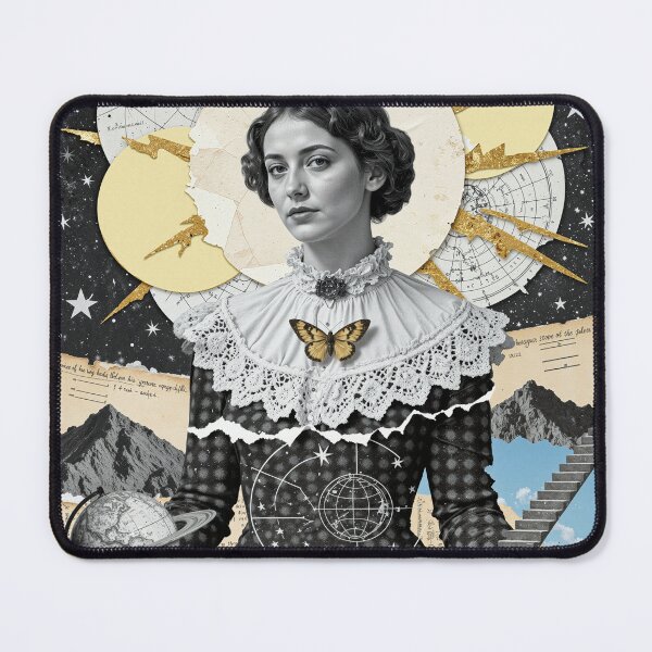 Item preview, Victorian Celestial Guide - Mystical Astronomy Collage Art designed and sold by JackrabbitPub.