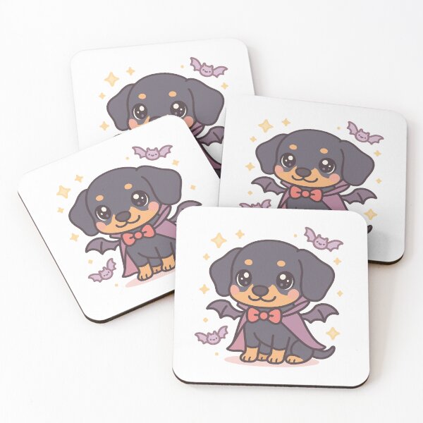 Item preview, Count Barkula – Kawaii Vampire Dachshund Halloween Design designed and sold by Doxie Life.