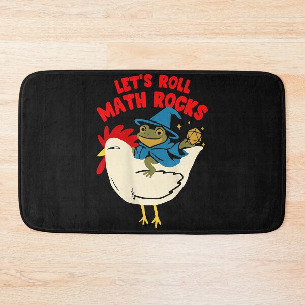 Item preview, Wild Retro Graphic Funny Frog With Chicken Let's Roll Math Rocks for Men Women designed and sold by MOHAMED FRASER.