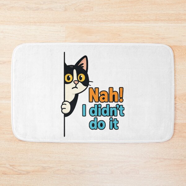 Item preview, Nah I Didn’t Do It – Funny Sneaky Cat Cartoon Design designed and sold by Designforyou86.