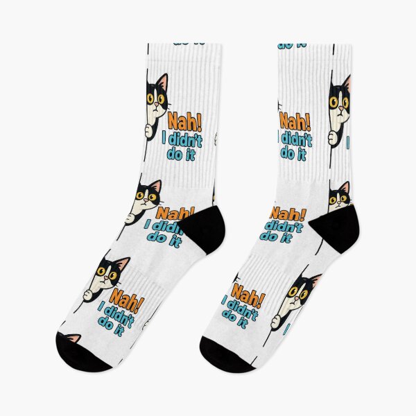 Item preview, Nah I Didn’t Do It – Funny Sneaky Cat Cartoon Design designed and sold by Designforyou86.