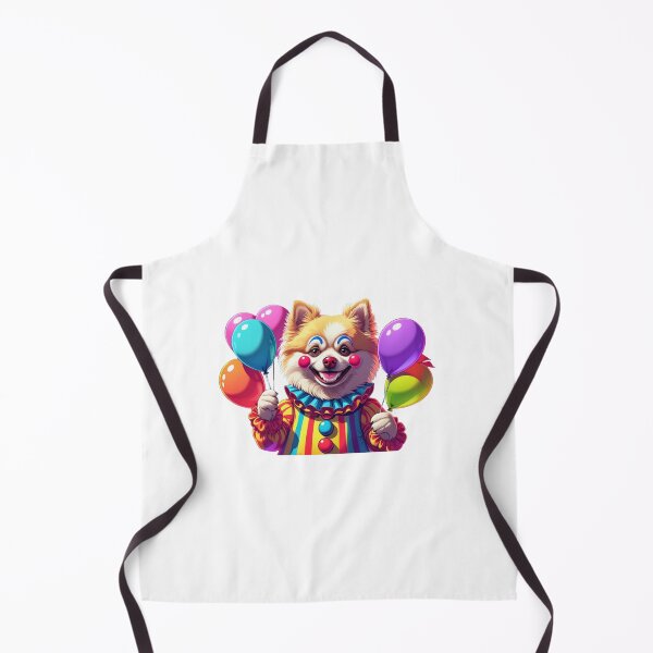 Item preview, Pomeranian clown colorful creepy style designed and sold by StormArte.
