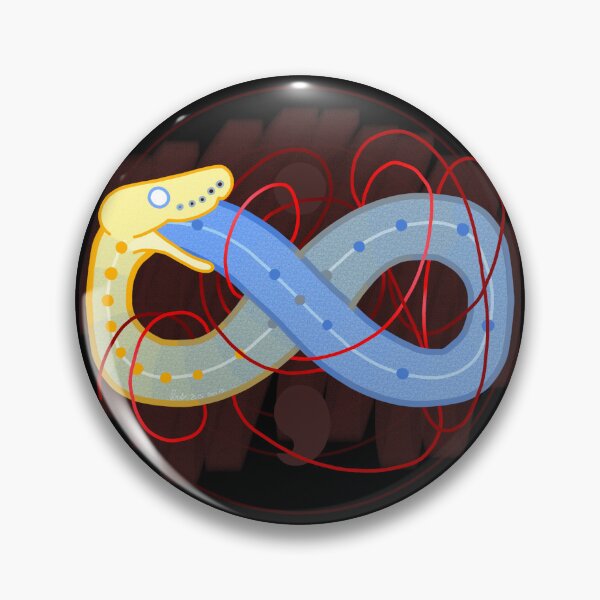 Item preview, Ellipses Ouroboros designed and sold by ClumsyPillbug.