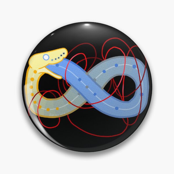 Item preview, Ellipses Ouroboros (transparent) designed and sold by ClumsyPillbug.