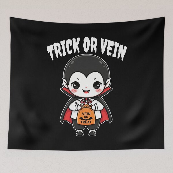 Item preview, TRICK OR VEIN - VAMPIRE HALLOWEEN designed and sold by KEF Custom.
