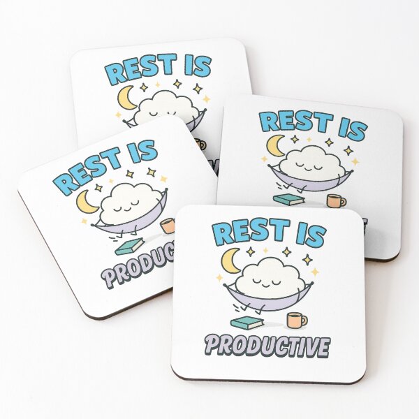 Item preview, Rest Is Productive – Cute Self Care Mental Health Design designed and sold by Designforyou86.