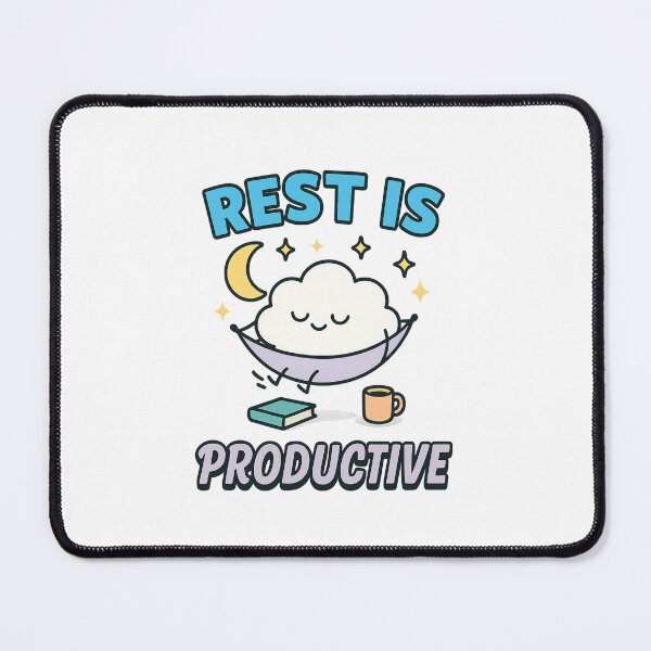 Item preview, Rest Is Productive – Cute Self Care Mental Health Design designed and sold by Designforyou86.