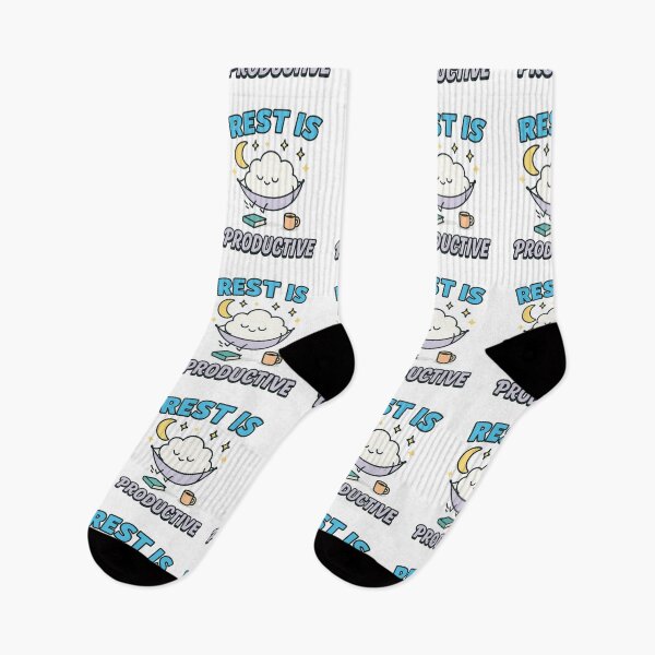 Item preview, Rest Is Productive – Cute Self Care Mental Health Design designed and sold by Designforyou86.