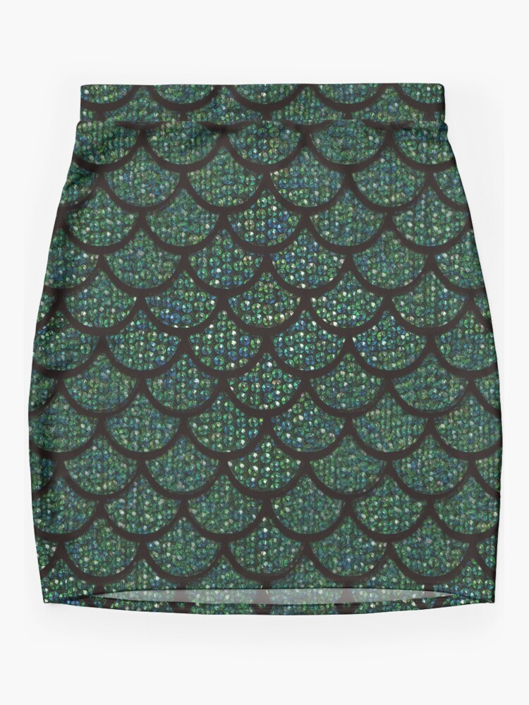 Green mermaid hotsell mini skirt