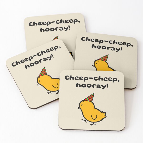 Item preview, Cheep‑Cheep, Hooray! — Cute Chick Party Celebration designed and sold by downUnderInk.