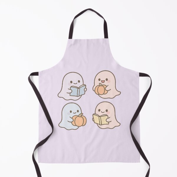 Item preview, Pastel Kawaii Ghosts – Books & Pumpkins designed and sold by Bratak.