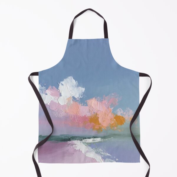 Item preview, Abstract coastal landscape pastel colors & sky designed and sold by ArtHouseNiklas.
