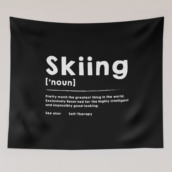 Item preview, Skiing quote definition vintage designed and sold by NQArtist.